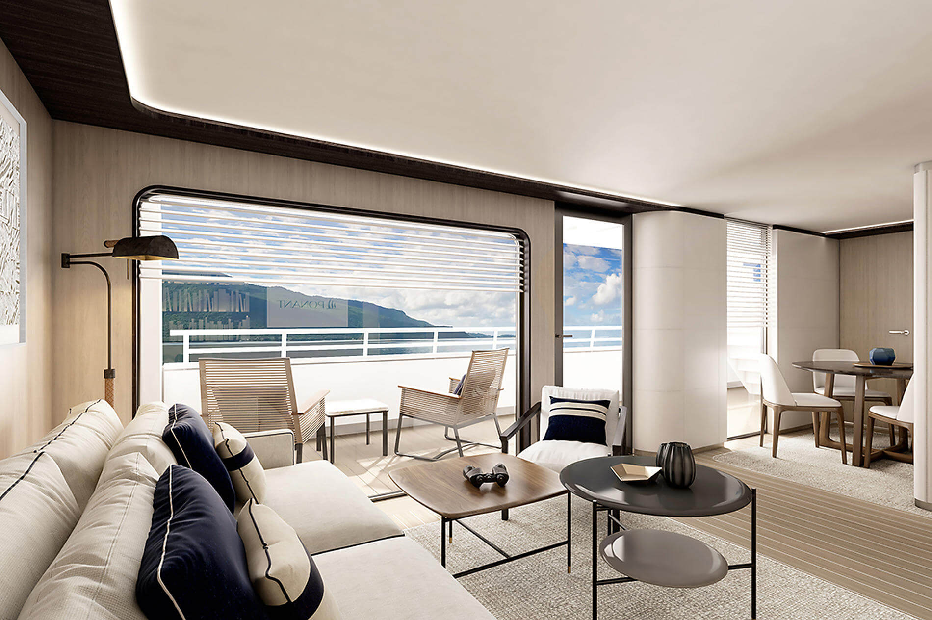 Suite Armateur avec Balcon 56 m2 du Voilier Ponant